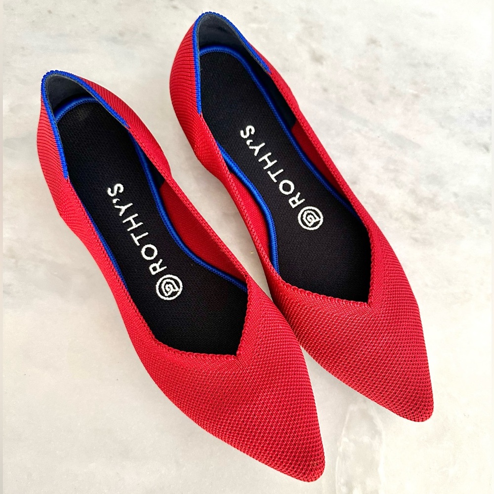 Like New Rothy's The Point Chili Red 7.5